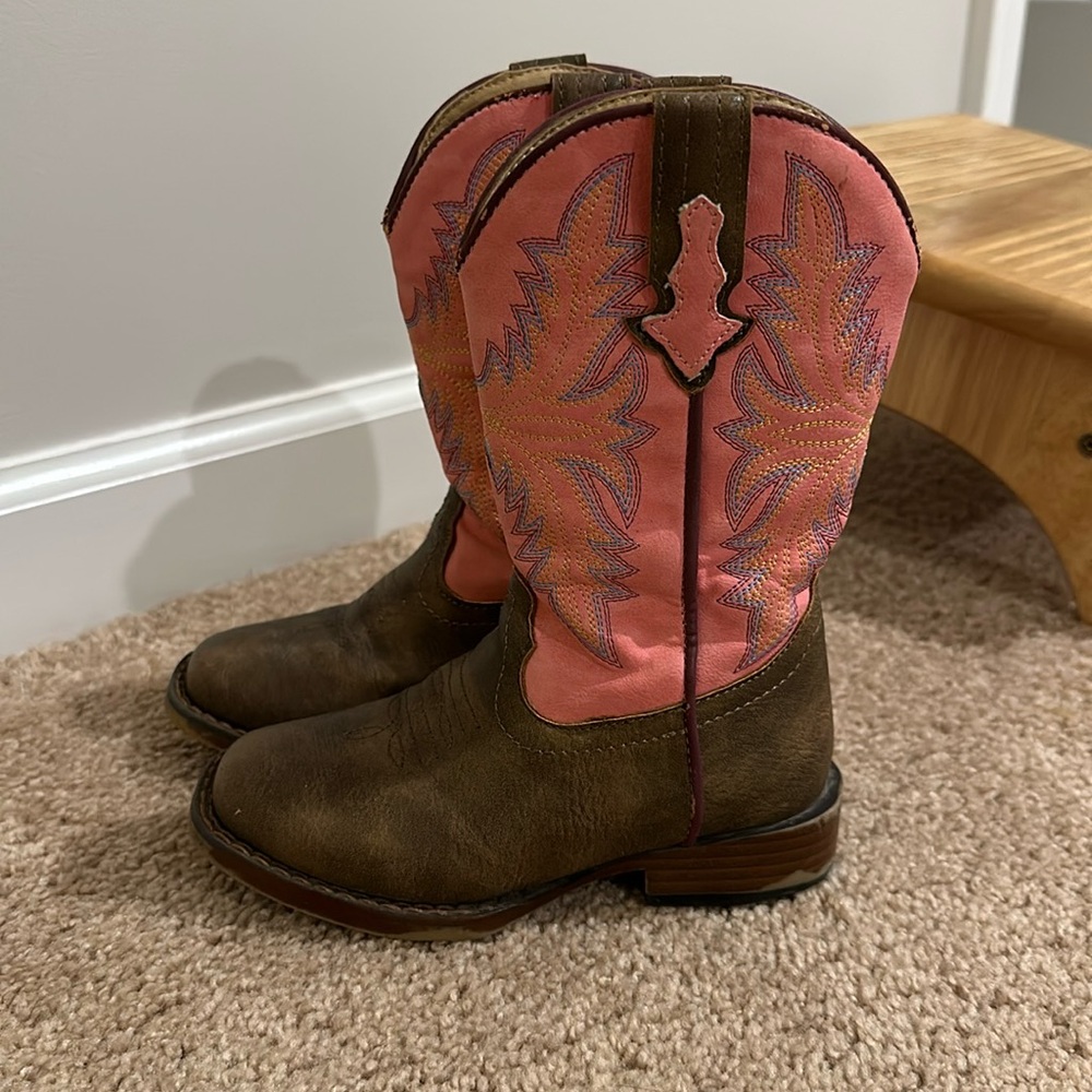 Girls Roper cowboy boots - size 9 toddler